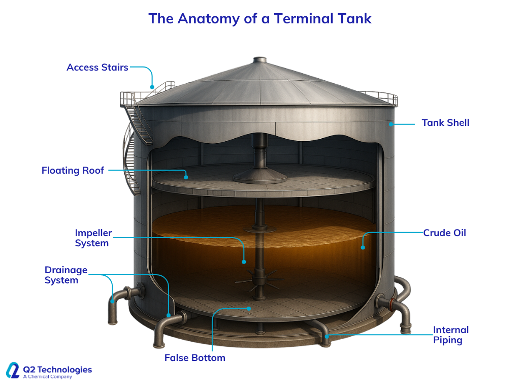 Anatomy of a terminal tank